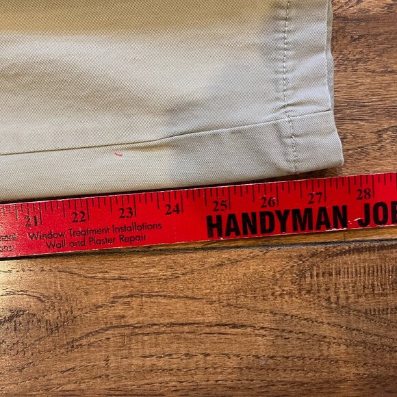 Vtg. Crossroads Flat Panel Pants Size 8 Short Length Beige 100% Cotton EUC - Picture 9 of 13